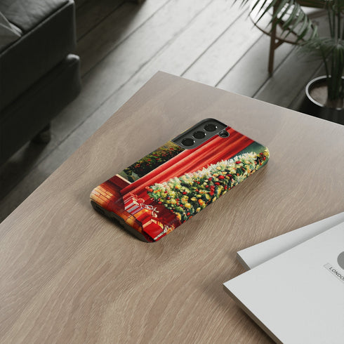 Christmas Tree in Cozy Holiday Home - Impact Resistant Phone Case